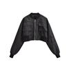 Chaqueta Cárdigan con Cremallera de Herramientas Retro Nicho Europeo y Americano para Mujer, Dulce, Cool, Chica Picante, Bolsillo Tridimensional, Holgada, Corta