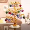 Casa del Árbol de Manzana de Cristal Regalo de Inauguración Decoración de Árbol de Cristal Adornos Esenciales Regalos de Inauguración Práctico