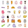 Pegatinas de Gato de Nuevo Estilo Transfronterizas de 56 Piezas para Todo, Incluyendo Latas, Jarrones, Leche Líquida, Pegatinas Decorativas Lindas con Temática de Gato para Agendas