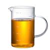 Vaso Medidor de Vidrio de Borosilicato Alto Vaso para Hornear con Asa Vaso Graduado Vaso Medidor de Leche Jugo Vaso de Vidrio Transparente Vaso de Agua