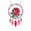 Apanhador de Sonhos DIY Transfronteiriço Pintado à Mão em Acrílico Ornamento Pendurado Educacional Infantil para Colorir Janela Pegador de Sol Pingente Decorativo