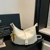 Bolso de Axila con Textura de Cuero Suave para Mujer 2026 Nueva Moda Bolso Simple Tipo Dumpling Gran Capacidad Bolso Cruzado Casual para Ropa de Trabajo