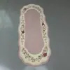 Alfombra de piso de cocina de algodón fino, alfombra de dormitorio, alfombra larga de tira, alfombra suave, alfombra impresa para mesita de noche, decoración del hogar XT