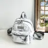 Tendência Nacional de Nicho Transfronteiriço Estilo Antigo Feminino Inverno 2025 Novo Mochila Pequena Esportiva Casual Mochila Mini Leve Bolsa de Ombro Duplo