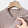 Suéter Tommy Genuíno 100% Caxemira Pura Suéter de Lã Engrossado de Inverno Suéter Básico Tricotado Masculino Roupa de Pai