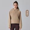 Ao Grain Polar Otoño e Invierno Nuevo Suelto con Capucha Ropa de Yoga con forro polar Engrosado Cierre Cálido Casual Combinable Chaqueta Deportiva
