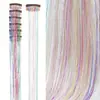 Paquete de 12 Clips Bb Transfronterizos Europeos y Americanos Alambre Dorado Láser Alambre Metálico Brillante Extensión de Cabello Peluca Lentejuelas para el Cabello