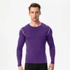 Nuevas Mallas de Entrenamiento de Otoño para Hombre de Secado Rápido Deportivas de Manga Larga Sudor Deportivas Running Baloncesto Ropa de Fitness para Hombre 1019