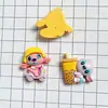 Nuevo Stitch Niños Divertido Pegamento Crema Pinza para el Cabello Hecha a Mano Imán para Refrigerador Accesorios para Funda de Teléfono Dibujos Animados DIY Accesorios de Resina