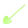 Cucharas Desechables de Plástico para Helado Empacadas Individualmente Cucharas para Postres Sundae de Helado Queso Color Mixto Forma de Corazón Pala para Pudín