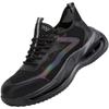 Verão grande malha sapatos de proteção do trabalho homens anti-esmagamento anti-punctura respirável desodorante sapatos de segurança leve resistente ao desgaste sapatos de trabalho atacado