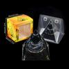 Adorno de Pirámide de Bola de Cristal Natural, Pieza de Decoración para el Hogar de Grava de Cristal Recubierta de Resina, En Caja