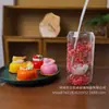 Taza de Doble Capa de Vidrio de Borosilicato Resistente al Calor Creativa Transfronteriza Taza de Flores Secas Taza para Desayuno Leche Café Taza para Beber para el Hogar