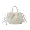 Bolsa Feminina Outono e Inverno Novo Estilo Bolsa de Pelúcia Feminina Bolsa de Mão Feminina Fashion Versátil Nicho Simples Peluda Bolsa Feminina