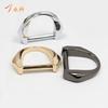 Fábrica de hardware Yongke, hebilla en D, accesorios de hardware para equipaje, hebilla en D chapada colgante, anillo en D de metal, anillo de hierro semicircular de aleación de zinc