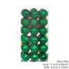 Decoraciones navideñas transfronterizas, bolas galvanizadas, adornos para árbol de Navidad, bolas colgantes, bolas de Navidad de 3 cm - 36 uds.