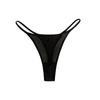 Bragas Tanga Transparentes de Malla Seductoras Calientes y Sexys con Estampado Único, de Cintura Baja con Tira Fina para Mujer