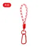 Pulseira de Corda Trançada com Padrão Moderno e Fivela Dupla, Cordão de Celular de Corda Trançada Colorida, Corda Curta Multifuncional Estilo Japonês