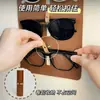 Cordón de Cuero Retro para Gafas de Sol Bolsa Uso en Casa Gran Capacidad Montado en Pared Bolsa de Almacenamiento para Gafas Bolsa de Almacenamiento para Exhibición de Gafas de Sol