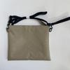 Bolsa transversal leve e sem estampa, de cor sólida, simples, masculina, bolsa de ombro portátil à prova d'água, bolsa transversal feminina com estampa