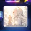 Alfombrilla de ratón lisa de aspecto elegante, alfombrilla de ratón de tamaño mediano, alfombrilla de ratón para oficina, engrosada, resistente a las manchas, alfombrilla de juego con borde de bloqueo de precisión