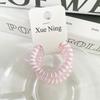 2 1-tarjeta de estilo coreano translúcido color gelatina línea telefónica anillo de pelo niña lindo simple cien torres exquisito cuerda de pelo accesorios para el cabello