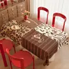 Mantel de Año Nuevo Impermeable y a Prueba de Aceite Mantel sin Lavado 2026 Lujo Ligero Atmósfera de Alta Gama Mantel para Mesa de Café de Año Nuevo
