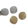 Doudou con Aretes de Bola Hueca Zhang Yueer Aretes para Mujer Aguja de Plata Sentido Avanzado Nicho Diseñador Aretes de Metal