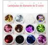 12 cores losango lantejoulas terno unha lantejoulas unhas lantejoulas unhas decorações glitter lantejoulas Lingzi