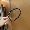 Banda para el cabello con dientes superiores de alto temperamento para mujer, banda para el cabello con volumen, nueva tarjeta para el cabello de otoño e invierno, banda para el cabello para lavarse la cara, accesorios para el cabello