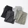 Pantalones de verano para hombre, finos, sencillos, atados al tobillo, holgados, casuales, marca de moda, elásticos, seda helada, secado rápido, pantalones deportivos para hombre