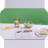 Dubái estética geométrica vajilla tazón de vidrio plato taza juego regalos promocionales publicitarios para el hogar venta al por mayor