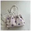 Bolsa Tote Nova de Bolinhas Primavera 2026 Bolsa de Ombro Feminina Grande Capacidade Bolsa de Mão Simples Casual Bolsa para o Dia a Dia