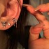 Aretes de Aguja de Plata 925 Perla Zircón Aretes para Mujer Nicho de Gama Alta Temperamento Estilo Frío Aretes Venta al por Mayor