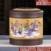 A5L Tetera de Arena Púrpura Yixing Cerámica Grande Hecha a Mano Set de Té Vintage Chino Estuche Caja Cubo para Pasteles Pu'er