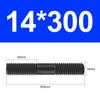 Tornillo de doble cabeza grado 8.8 perno de doble cabeza GB901 longitud igual extendido diente de doble cabeza M8M10M12M16M33M36
