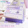 Nuevo calendario de escritorio con diseño degradado Nai Fu 2027 de Wengu, calendario de escritorio para estudiantes y planificación de oficina