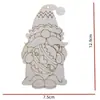 Enano navideño de madera sin terminar, en blanco, para manualidades, pintura, decoración del hogar, suministros