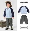 Conjunto de Roupa Outonal para Meninos Conjunto de Moletom e Calça Longa para Crianças Calças Cargo de Menino Tendência Outono e Primavera para Meninos