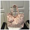 Bolsa Feminina 2025 Nova de Grande Capacidade, Bolsa de Ombro Casual Simples Estilo Novo da Moda, Bolsa Tote Estudante