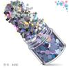Amazon Nail Art Set 12 Cores Laser Misto Nail Polish Glue Nail Art Sequins Açafrão em Pó Nail Art Joias Drill