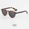 Gafas de Sol Estilo Nuevo Cx2221, Marca Grande Color Liso, Nuevo Estilo Coreano Montura Redonda, Gafas de Moda Polarizadas Retro, Protección Solar