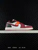 Air Aj1 Jordan 1 Low Entrenamiento Alemán Color Samba Clásico Unisex de Caña Baja Deportivas Casuales Baloncesto Tenis