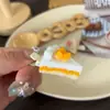 Mini Pinza para el Cabello de Pastel Simulada, Divertido Juguete de Comida, Pastel de Crema Triángulo de Mango, Pinza sin Costuras, Dulce Accesorio para el Cabello para Niñas