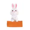 Fofo fofo coelho PVC enfeites de carro micro paisagem decoração de bolo coelho brinquedo artesanato enfeites