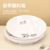 Plato para Dumplings Comercial de Melamina Plato para Pato Asado Plato para Camarones con Plato para Vinagre Plato Especial para Dumplings de Hotel Plato para Banquetes Plástico