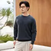 Suéter de cachemira, cachemira pura de cabra, nuevo estilo otoño/invierno, suéter de punto de cuello redondo moderno, casual, color liso, suéter de punto cálido