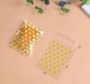 Bolsa OPP autoadhesiva para tarjetas pequeñas, gatito, círculo blanco, estrellas blancas, fuera del empaque de tarjeta, galletas, regalo, empaque universal transparente de puntos