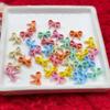 Pintura Horneada Cuentas de Lazo Pequeñas Cuentas de Agujero Vertical DIY Cuerda Cuentas de Pluma Pulsera Llavero Accesorios Cadena para Teléfono Móvil