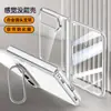 Capa Protetora Magnética Anti-Queda Transparente Galvanizada para Celular Dobrável Apple iPhone Duo com Suporte para Lente